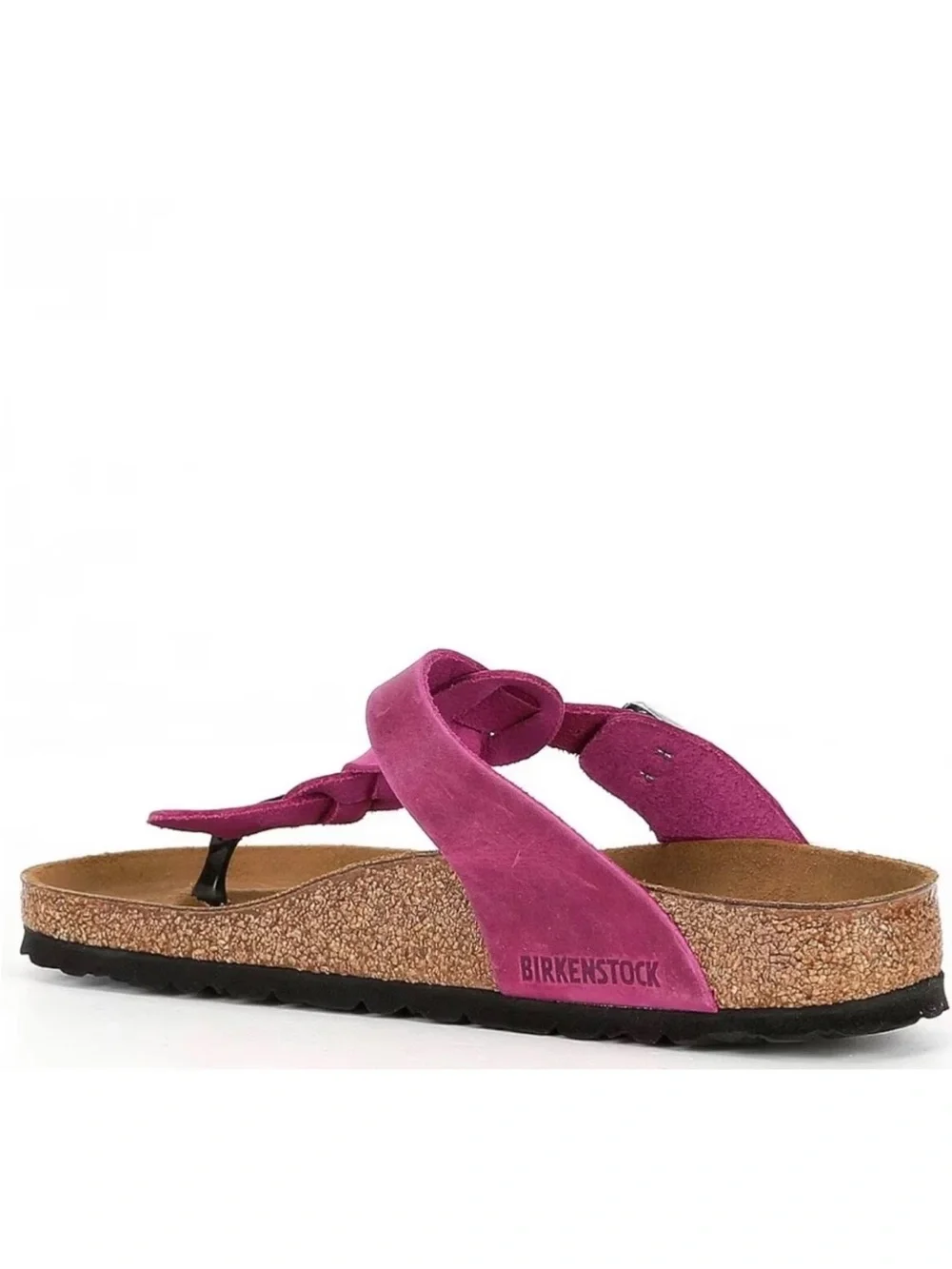NWT! Birkenstock Gizeh Braided Oiled Leather Sandals Festival Fuchsia - 8.5 (39)